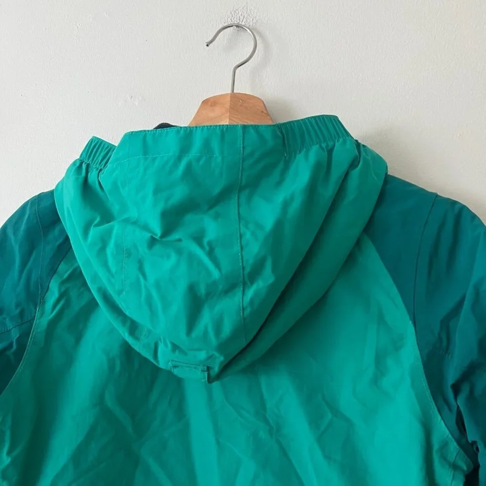 Lands' End Squall Waterproof Winter Coat Teal Green Youth Girls Size L/14